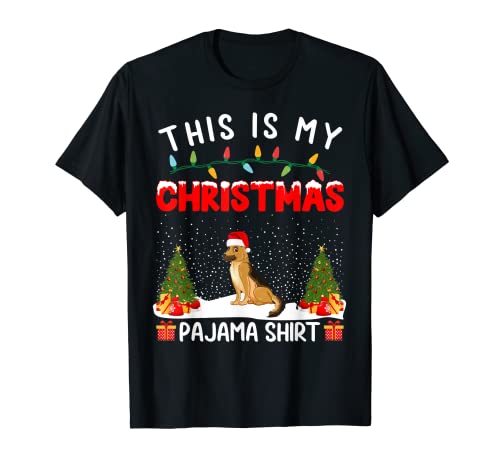 Xmas Party This Is My German Shepherd Dog Christmas Pajama T-Shirt