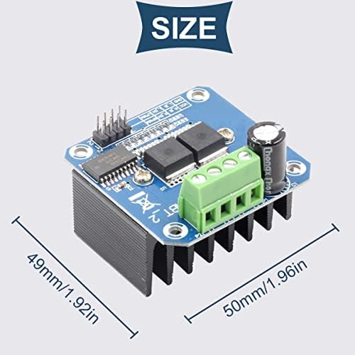DAOKAI BTS7960 Motor Driver Module 43A High Power Double DC Stepper Motor Driver Module H-Bridge Semiconductor Refrigeration PWM Smart Car Driver Module, for Arduino