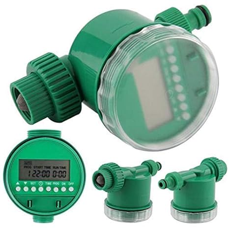 3NH Garden Irrigation Timer Home Water Timer Controller Set Water Programs (Green)