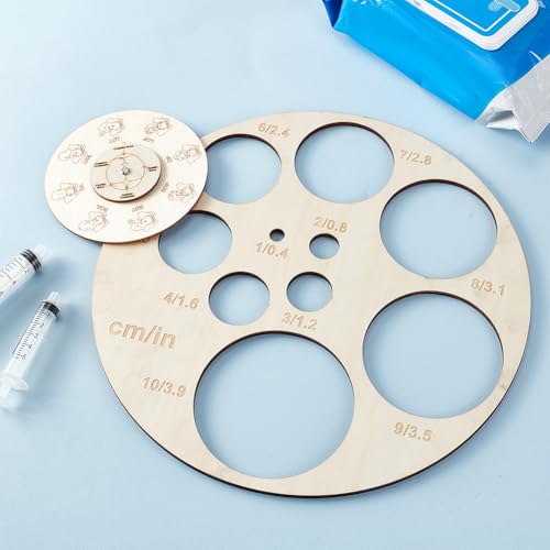 AHANDMAKER 2Pcs Zervikale Dilatation Bord Und Hebamme Fetal mit Zoll-Skala Position Werkzeug Zervikale Dilatation Diagramm Geburt Diagramm Zervixdilatationsrad Für Geburtsvorbereitungskurse