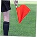 BESPORTBLE 2Pcs Referee Flags for Sports High Visibility Waving Signal Flags Lightweight Hand-cranked Conducting for Soccer and Racing Events