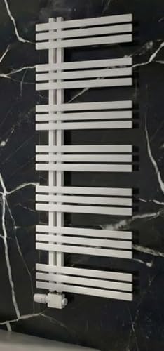 Schulte Ignis Design-Heizkörper 160 x 60 cm Weiß, 692 Watt, Pulverbeschichteter Stahl-Heizkörper für Zentralheizung, Moderner Bad- & Wohnraumheizkörper mit Wandhalterung