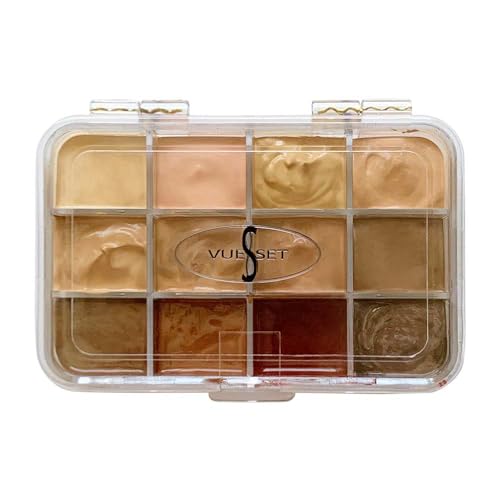 Vueset Mango – Estojo vazio de 12 seções para paleta de maquiagem