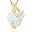 10-white opal-Oct-yellow gold plated