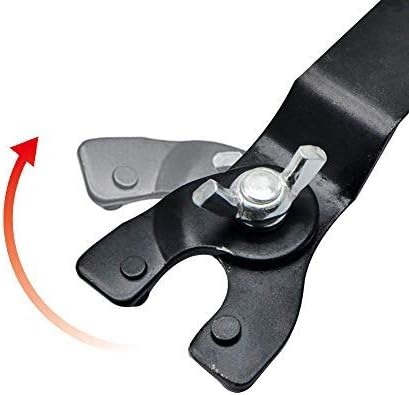 Green Y-Type Adjustable Wrench Adjustable Lock-Nut Spanner Pin Spanner Grinder Key with Plastic Handle for Angle Grinders