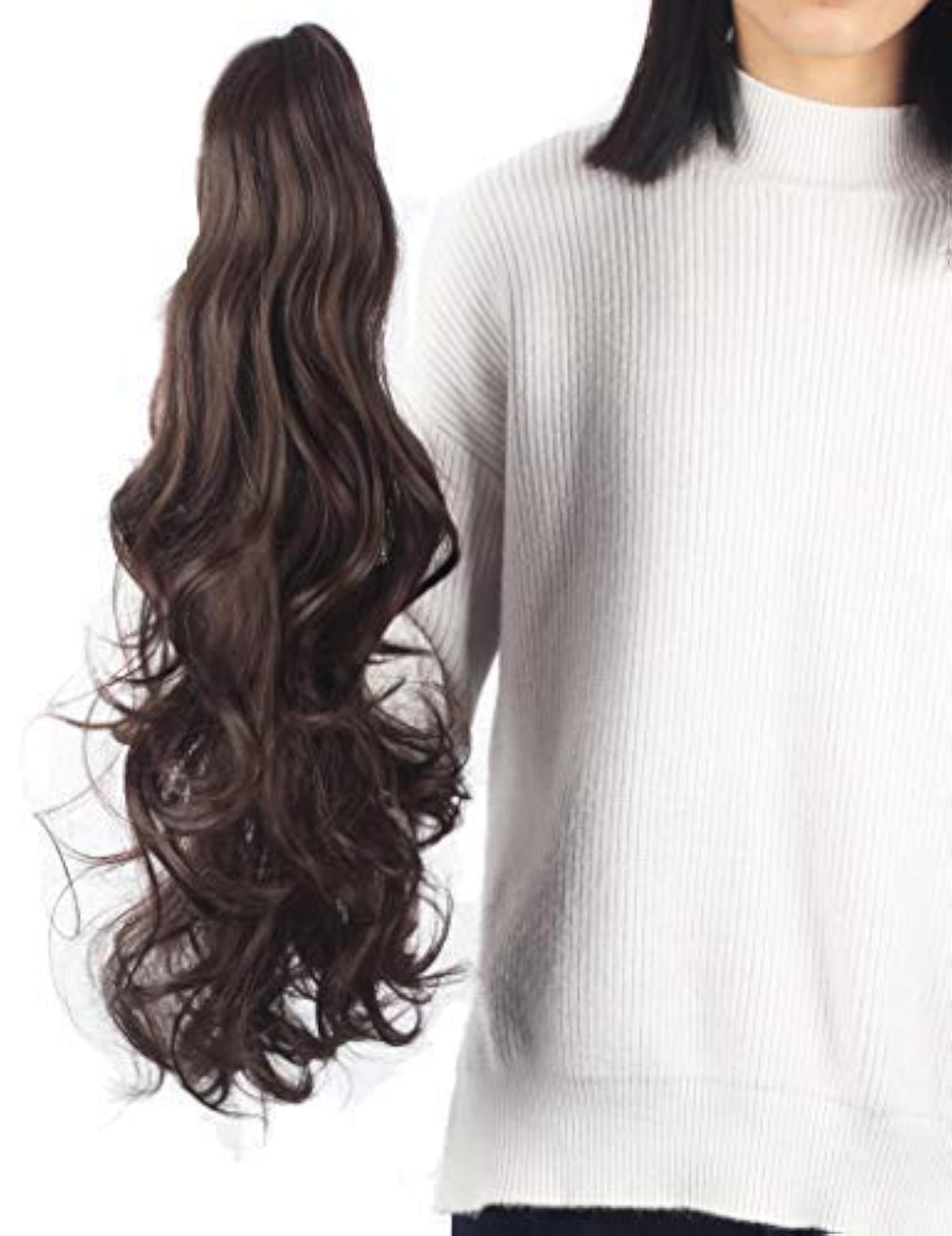 Claw Clip Curly Ponytail Hair Extensions