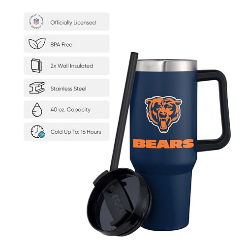 Image of FOCO NFL unisex-adult NFL Team Logo Insulated Travel Mug 40oz XL Tumbler
