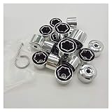 20pcs Tornillos de tornillo de tornillo de tornillo de rueda de automóvil para VW POLO Tiguan Passat B5 B6 B7 Golf 4 5 6 7 MK6 Jetta MK5 Bora Touran