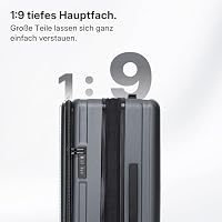 Münicase Reisekoffer M 50 cm, Laptopfach, TSA, Businessgrey – Ansicht 3