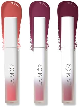 LAMIOR La Mior Long-Lasting Juicy Lip Stain | Pack Of 3 | 16-Hour Stay, Transfer-Proof, Gel-To-Oil, Plumping, Hydrating | Shade: Surreal Spring