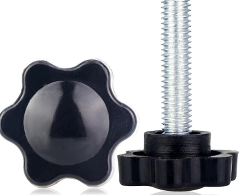 M8 Bakelite Plum Blossom Screw Plastic Thumb Screws Star Type Six-Pointed Star Bolts Length 12-40mm - (Dimensions: M8 x30mm(4pcs))