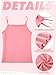 Geyoga 6 Pieces Girls Tank Top Sleeveless Racer Back Top Camisole Cami Undershirts(Cute Colors, 9-10 Years)
