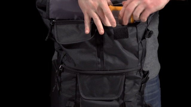 covert dslr rolltop backpack