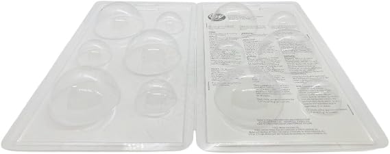 Wilton 6 Cavity, Hot Cocoa Bomb Candy Mold, 2 Count, 2115-0-0241