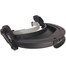UVEX by Honeywell S9510 Uvex Turboshield Face Shield Hard Hat Adapter, Black Frame.