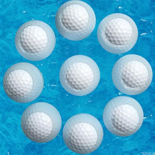 Alvivi Double Layer Floating Practice Golf Balls New Water Float Training Ball for Backyard Outdoor Golf Practice Use 6pcs One Size