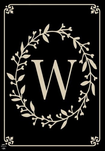 Briarwood Lane Everyday Garden Flag 12x18 For Outdoor Briarwood Lane Classic Monogram Letter W Garden Flag Flags For Outside
