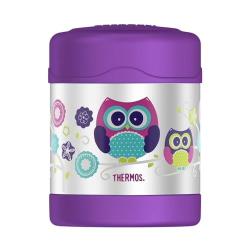 THERMOS FUNTAINER STAINLESS STEEL KIDS OWLS JAR 290ML F3008OW INSULATED FOOD JAR LUNCH BOX STORAGE CONTAINER THERMAL FLASK FOR TRAVEL