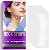 AETHEREVE Neck Lift Tape, 20Pcs Reusable Neck Tape Lifting Invisible, Breathable Skin Tightening Strips for Double Chin and Jawline Support, Waterproof Design