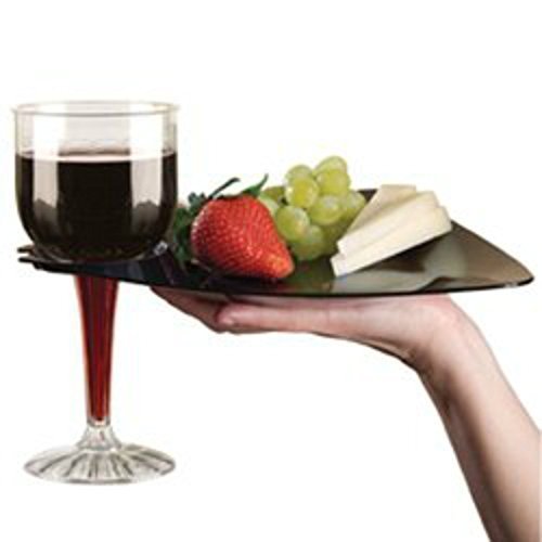 12 oz tumblers 12 oz. Black Round Disposable Plastic Tumblers 20 Cups main image 1
