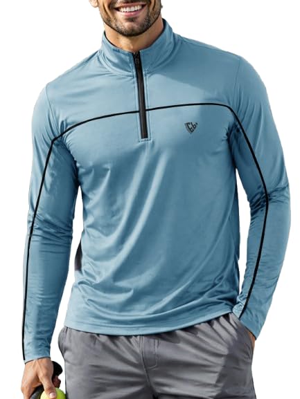 Image of EYEBOGLER Men's Solid Polo Neck Full Sleeve T-Shirt, Casual Gym Wear Regular Fit T-Shirt for Men