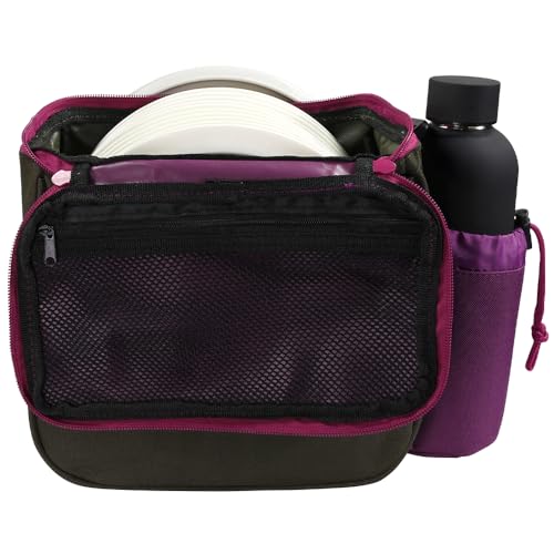 MVP Disc Sports Cell Disc Golf Starter Bag (Khaki/Purple)