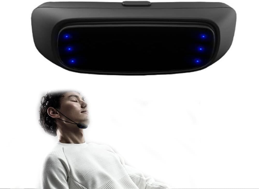 Smart Throat Anti Snoring Device, Throat Snoring Sleep Aid, USB Rechargeable 6-speed adjustment, Snoring Detection by Impulse Sense, Snore Stopper Solution for Men and Women
