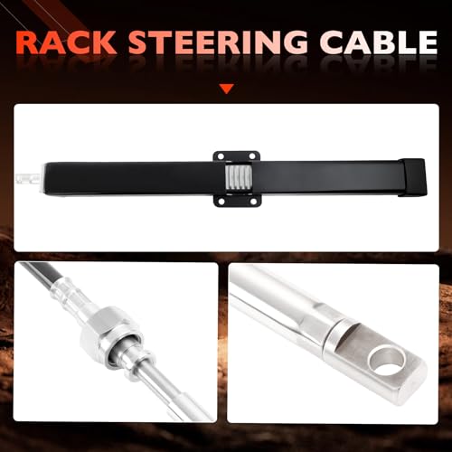 Steering Cable–SSC13415 Rack & Pinion Mechanical, 15ft Back Mount Single Cable, Compatible with Seastar/Teleflex SH5210P,SH5230P,SH91610P,SH91630P Helm Units & SB39526P, SB39544P (NFB) Bezel Kits