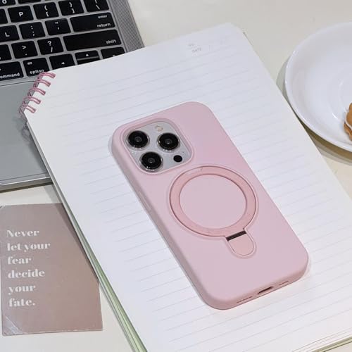 Coque silicone liquide pour iPhone 14 rose protection mate