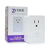 ZLINK, ZL-PA-100, Z-Wave Plus Plug-In Appliance and Lightning Module; SmartStart, S2 Security, Compatible with Alexa, Google Home, SmartThings, Wink, Vera and others