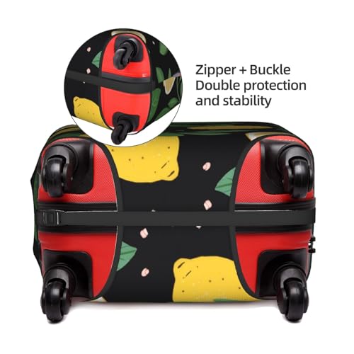 Lemon Fruit Printed Luggage Cover Elastic, Washable, Universal Fit 18-32 Inch Travel Suitcase Cover Easy To Identify4