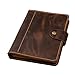 Vintage A5 Size Leather Organizer Agenda/Refillable Genuine Leather binder Diary Travel journal for Men Women NBA505TB