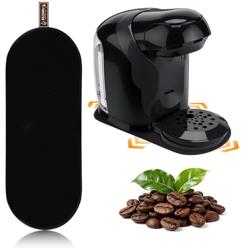 Almohadilla deslizante para máquina de cápsulas Bosch Tassimo Happy Friendly TAS102E, diseño de doble cara, base deslizante con lazo para colgar, fácil de limpiar, protege la superficie de trabajo de