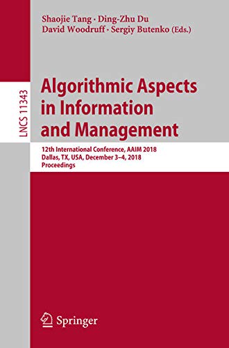 Buy Algorithmic Aspects in Information and Management — BookShops.in