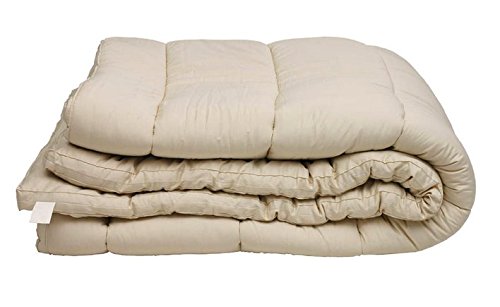 Sleep & Beyond 54 By 76-Inch Organic Merino Wool Mattress Topper, Full, Ivory #TOP2