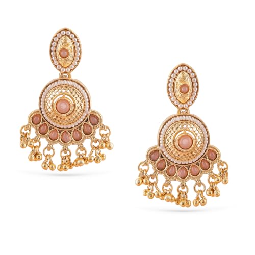 Image of Rubans Chandelier Earrings Traditional Festive Jewellery Gift for Women & Girls