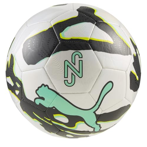 Neymar Jr Graphic Unisex Yetişkin Top, White-Black-Lux Lime, 5