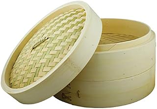 School of Wok - Bamboo Steamer Basket, 2 Tier, 10"/25cm