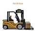 Leopmase Remote Control Forklift 11 Channel Rc Forklift Cranes Construction Toys, w/Boxes/Sound and Light Spray, Two Rechargeable Batteries, Kids Forklift Toy Christmas & Birthday Gifts