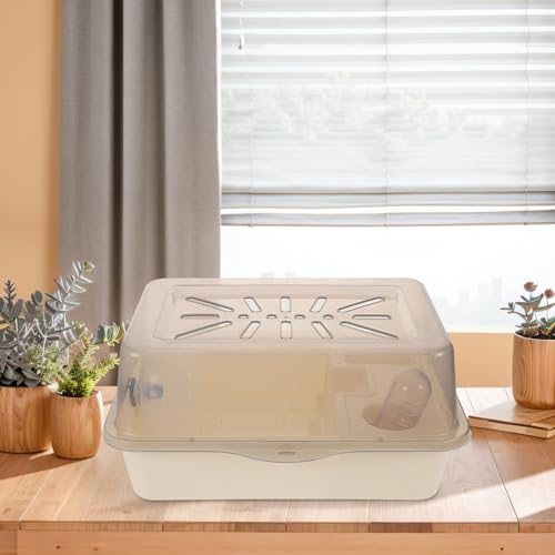 Cage pour hamster ventilée contre les odeurs habitat plastique sain - 7