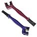 COSMOS 2 Pcs Bike Bicycle Chain Washer Cleaner Cleaning Brush (Blue and Red Color)