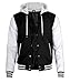 Decrum Lightweight Bomber Jacket Men - High School Men's Varsity Jackets [40071174] | Black & White, L