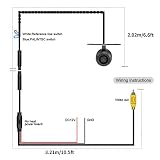Samochodowa kamera CCD, mini kamera z widokiem z przodu Uniwersalny czujnik obrazu CCD Night Vision Wodoodporny przełącznik W/PAL/NTSC