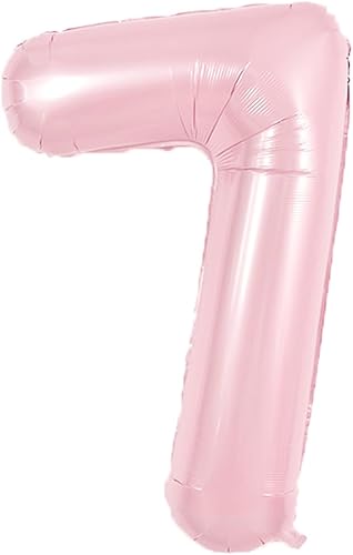 Miniatura 285 de TONIFUL Globos arcoíris de 40 pulgadas con números grandes del 0 al 9, globos digitales número 4 para helio, globos de aluminio Mylar con números