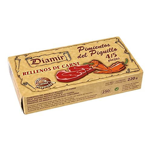 Pimientos del piquillo rellenos de carne Diamir