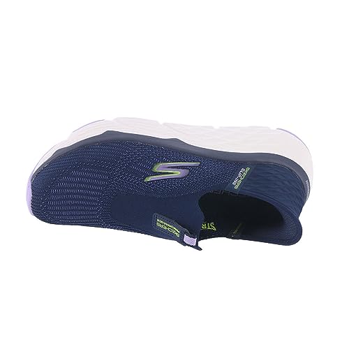 Skechers Women's Hands Free Slip-Ins Max Cushioning Elite-Smooth Transition Sneaker, Navy/Lavender, 9 US
