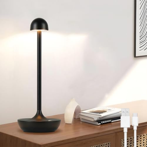 Lampe de table LED sans fil rechargeable pour veilleuse lit