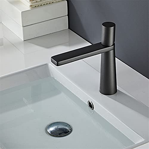Grifo de baño monomando corto negro JCAKES ideal para renovar aseos modernos 5