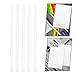 Mobestech 10pcs A4 Slide Binder Bars Plastic Slide Grip Loose Leaf Paper Binding Clips for Office Document Organization and Report Covers
