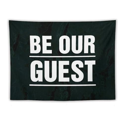 Tapiz de pared Be Our Guest de 60x80 pulgadas para decoración del salón 1